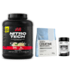 CALISBAR VAINILLA PACK CALISBAR - Proteína Muscletech Vainilla 4 lb + Nutrex Caffeine 200 mg (60 un) + Creatina Ostrovit 300 gr