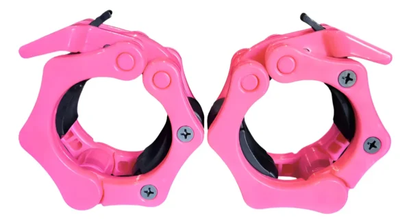 COLLARIN ROSADO Par de collarines para barra olímpica de 50 mm / Variedad de colores