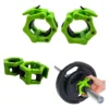 COLLARIN VERDE Par de collarines para barra olímpica de 50 mm / Variedad de colores