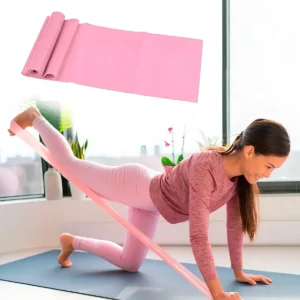 Banda Elástica De Resistencia Para Pilates Yoga / Color Palo Rosa