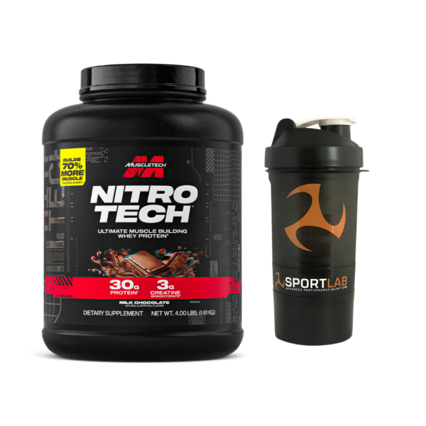 INICIA CHOCOLATE PACK INICIO - Proteína Muscletech Chocolate 4 LB + Shaker 400 ml