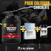 PACK CALISBAR CHOCOLATE PACK CALISBAR - Proteína Muscletech Chocolate 4 lb + Nutrex Caffeine 200 mg (60 un) + Creatina Ostrovit 300 gr