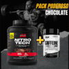 PACK PODEROSO CHOCOLATE PACK PODEROSO - Proteína Muscletech Chocolate 4 lb + Nutrex Caffeine 200 mg (60 un)